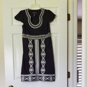 Black INC International Concepts beaded/embroidered dress